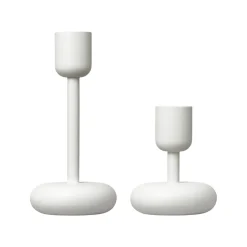 Best IITTALA Kynttilänjalka valkoinen 107+183mm 2-kpl