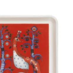 New IITTALA Lautanen neliö 12x12cm punainen Musta