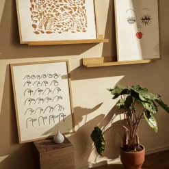 Outlet IITTALA Taidejuliste 50x70cm Gepardi ruskea